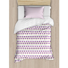 Abstract Motif Print Duvet Cover Set