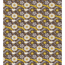 Dry Lotus Flower Design Duvet Cover Set