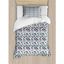 Colorful Shapes Pattern Duvet Cover Set