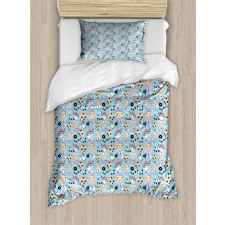 Hipster Animals Bow Tie Duvet Cover Set