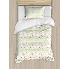 Curvy Stems Petals Bloom Duvet Cover Set