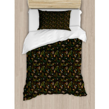 Cones Fir Needles Leaves Duvet Cover Set