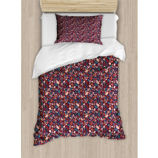 Autumn Leaves Berries Duvet Cover Set