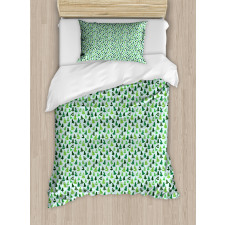 Green Silhouettes Duvet Cover Set