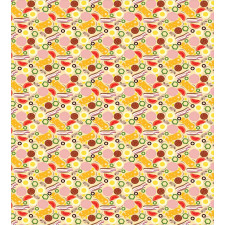 Graphic Pizza Toppings Duvet Cover Set