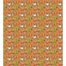 Autumn Forest Creatures Duvet Cover Set