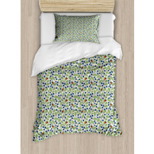 Bilberry Leaves Garden Duvet Cover Set