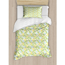 Leaves and Blowballs Duvet Cover Set