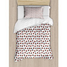 Cartoon Beetle Design Duvet Cover Set