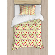 Pea Tomato Carrot Duvet Cover Set