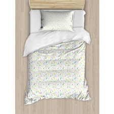 Scribbled Droplet Duvet Cover Set