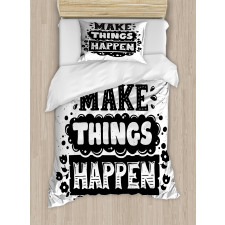 Hipster Phrase Duvet Cover Set