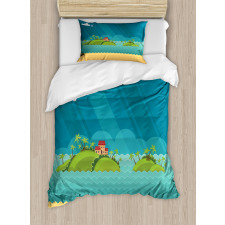 Tropical Islands Ocean Duvet Cover Set