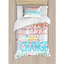 Inspirational Resilience Duvet Cover Set