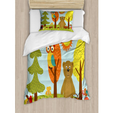 Childish Forest Animals Duvet Cover Set