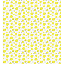 Yellow Spots Small Dots Duvet Cover Set