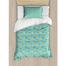 Sun Rain Thunder Bolts Duvet Cover Set