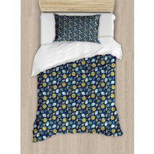 Lemons with Oranges Duvet Cover Set