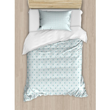 Forget Me Not Flowers Retro Duvet Cover Set