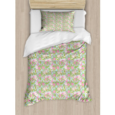 Flourishing Spring Blooms Duvet Cover Set