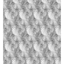 Curvy Hypnotic Lines Dots Duvet Cover Set