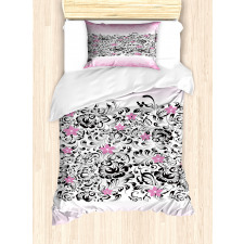 Swirling Flowes Duvet Cover Set