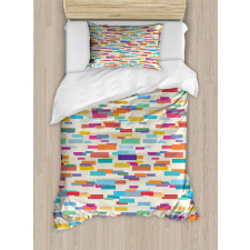 Colorful Rectangles Duvet Cover Set