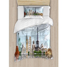 Landmark Buildings Photo Duvet Cover Set