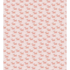 Abstract Puppy Dogs with Dots Duvet Cover Set