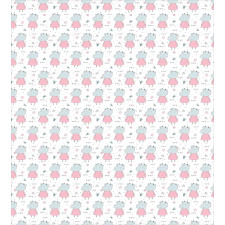 Cows in Dresses and Hearts Duvet Cover Set