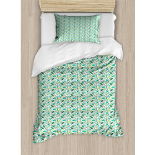 Various Type Green Foliage Duvet Cover Set