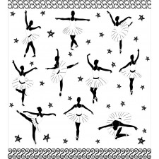 Stars and Hand-drawn Swirls Duvet Cover Set