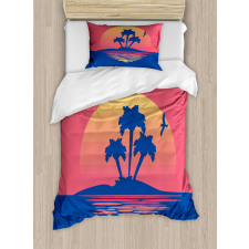 Tropical Land Horizon Duvet Cover Set