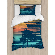 Evening Sun Sea Sky Duvet Cover Set