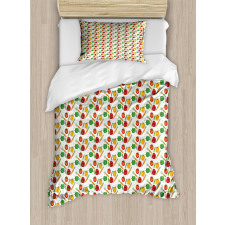 Pepper and Tomatoes Peas Duvet Cover Set
