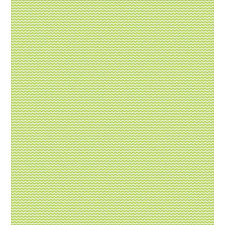 Zigzag Lines in Green Tones Duvet Cover Set