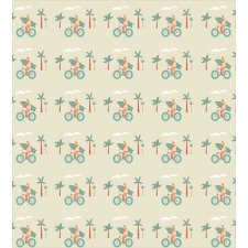 Bicycle with Longboard Duvet Cover Set