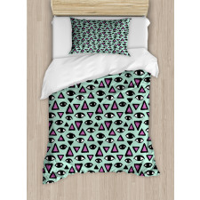 Brush Strokes Occult Style Duvet Cover Set