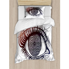 Outer Space Vortex Pupil Duvet Cover Set