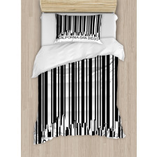 Barcode City Buildings Duvet Cover Set