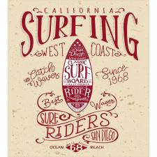 California Surf Vintage Duvet Cover Set