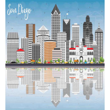 City Skyline Reflections Duvet Cover Set