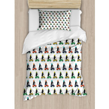 Funky Scottish Terriers Duvet Cover Set