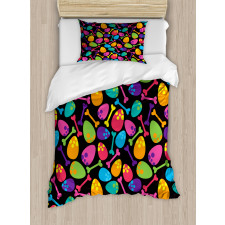 Dinosaur Eggs Bones Duvet Cover Set