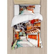 Historical Vintage Europe Duvet Cover Set