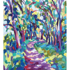 Woodland Nature Colorful Duvet Cover Set