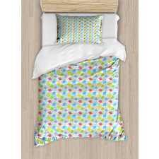 Summer Festival Theme Cartoon Duvet Cover Set