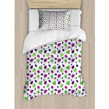 Watercolor Lilies Duvet Cover Set