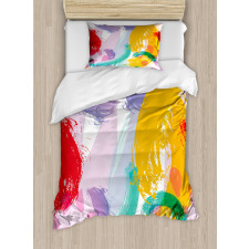 Watercolor Brushstrokes Duvet Cover Set