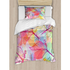 Colorful Abstract Foliage Duvet Cover Set